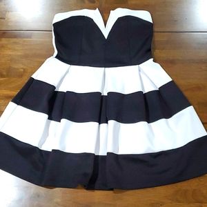 Mini Skater Peplum Dress Large Juniors